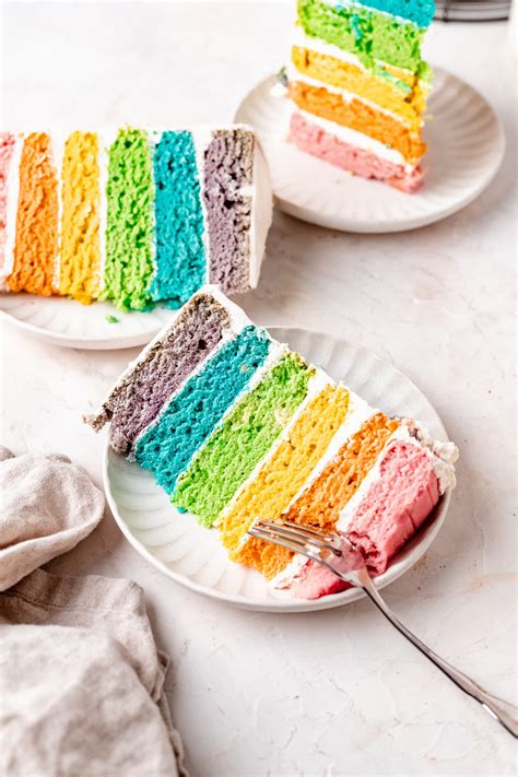 Easy Vegan Rainbow Cake Recipe Natural Colors The Banana Diaries
