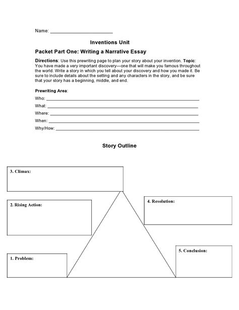 Story Outline Template Form Fillable Printable Forms Free Online