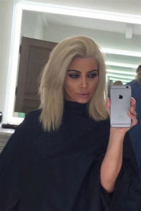 Kim Kardashian West Goes Platinum Blonde