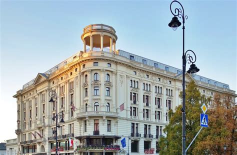 The Historic Luxury Hotel Bristol Warsaw Poland Editorial Stock