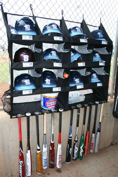 Dugout Organizer For Baseball And Softball Gear Bats Helmets