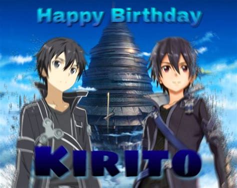 Kirito Birthday Contest Wiki Saoswordartonlineamino Amino