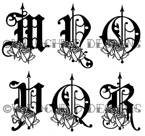 Pin On Letters Gothic Alphabet Stencils Gothic Alphabet Alphabet