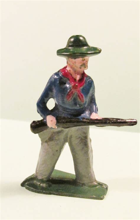 Miniature Metal Figures Britain Cowboy With Rifle Etsy