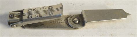 Vintage Antique Nail Clipper With File Klip Klip Co Rochester Ny 1894