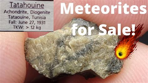 Tatahouine Meteorite For Sale ☄️ Diogenite Achondrite Witnessed Meteor