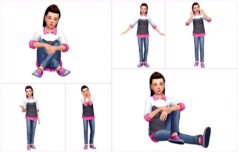 Emily Cc Finds Atashi77 Child Photoshoot Poses This Pose Pack