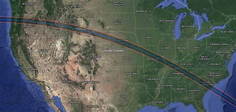 2017 Total Solar Eclipse Map And Eclipse Guide