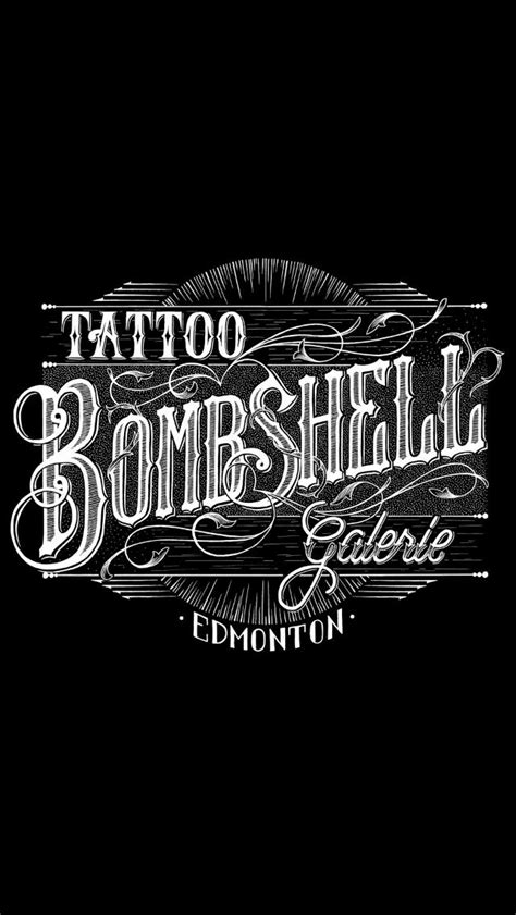 Bombshell Tattoo Logo Best In Edmonton Quirky Art Space Art Cool