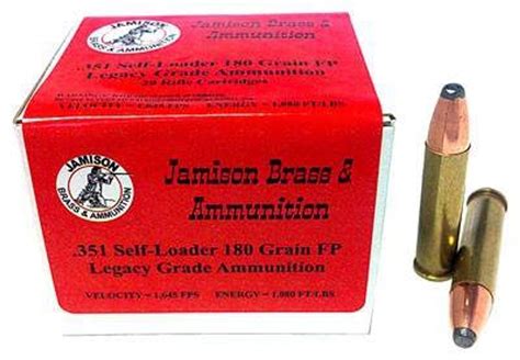 Jamison 351 Winchester Self Loading 180 Gr Fp 20 Per Box