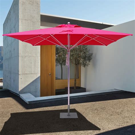 Galtech Sr Series 10 Ft Square Aluminum Commercial Patio Umbrella With