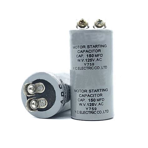Buy Round Start Capacitor For Motor Air Compressor150 Mfd 125vac Dual