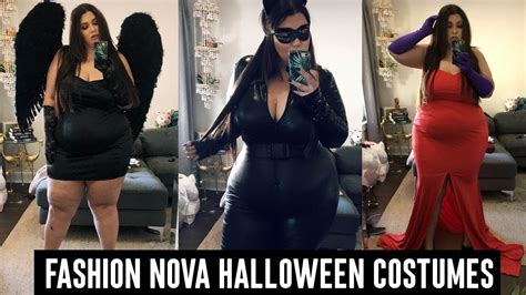 Trying On Fashion Nova Curve Plus Size Halloween Costumes Sometimes