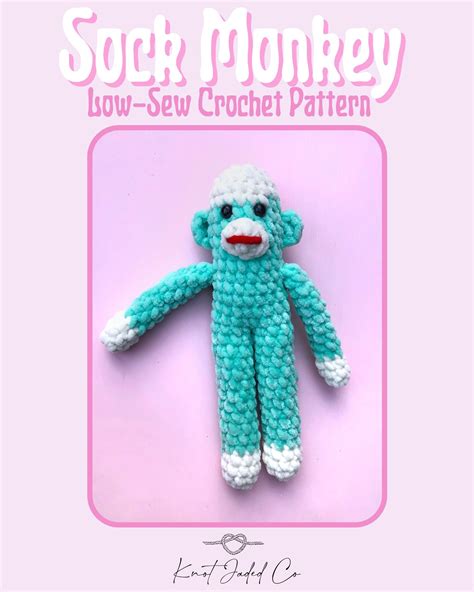 Crochet Pattern Sock Monkey Etsy