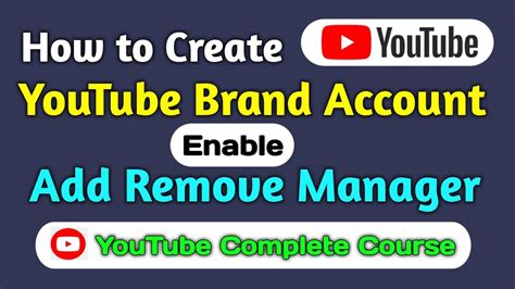 This account is different from your personal google account. How To Create YouTube Brand Account | move youtube channel ...
