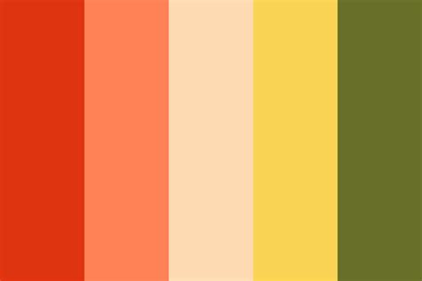 Kasturi Squashy Citrus Color Palette