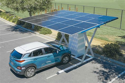 Home Ev Charging Solar Carport System Setec Power