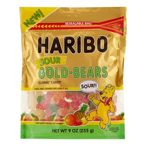 Haribo Sour Gold Bears Candy 9 Oz