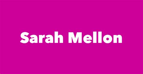Sarah Mellon Spouse Children Birthday And More