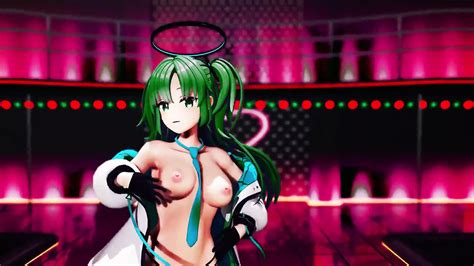 Blue Archive Yuuka Half Nude Dance Hentai Mmd 3d Dark Green Hair Color Edit Smixix Xhamster