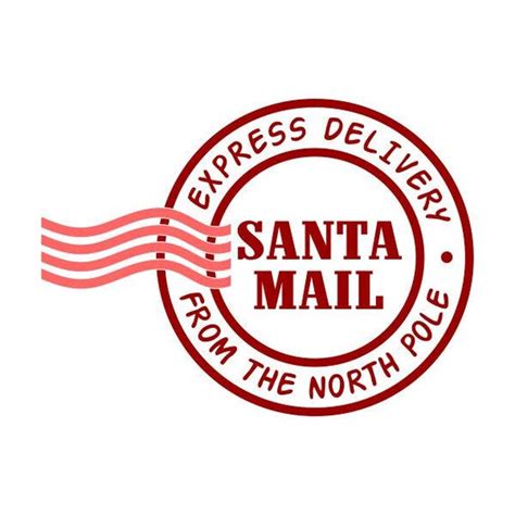 North Pole Mail Express Post Cuttable Design Svg Png Dxf And Eps Etsy Uk