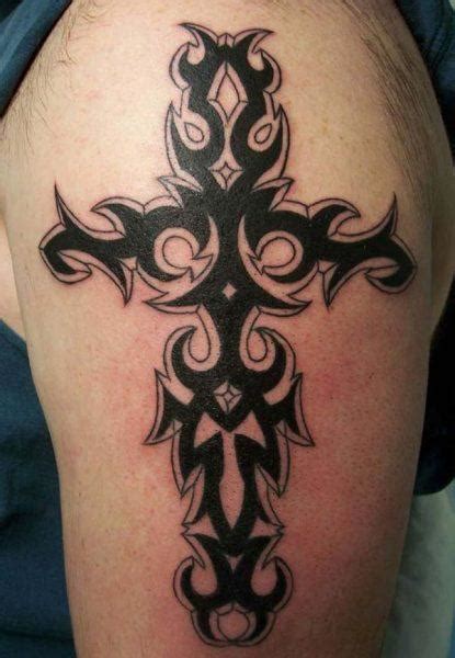 Cross Tattoos Tribal Cross Tattoos Design Ink Idea For Men