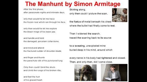 The Manhunt Read By Simon Armitage Youtube