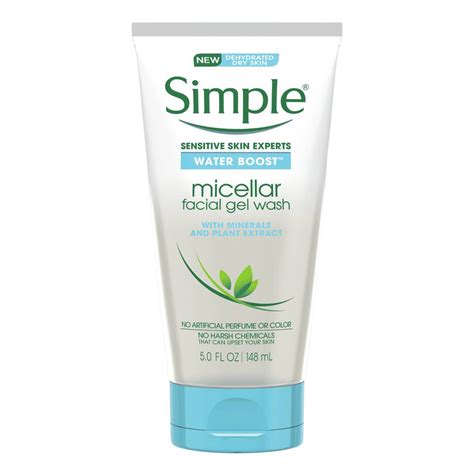 Simple Water Boost Micellar Facial Gel Wash Walgreens Facial Gel