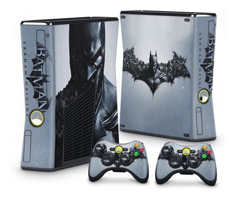 Skin Xbox 360 Slim Adesivo Batman Arkham Origins Mercado Livre