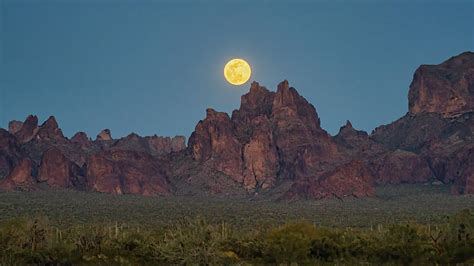 Kofa Mountains Moonrise 1 Photograph By Dale Balmer Fine Art America