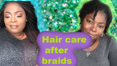 At first, i thought this was my hair's texture, but it wasn't. Natural hair care | Hair care after braids - YouTube