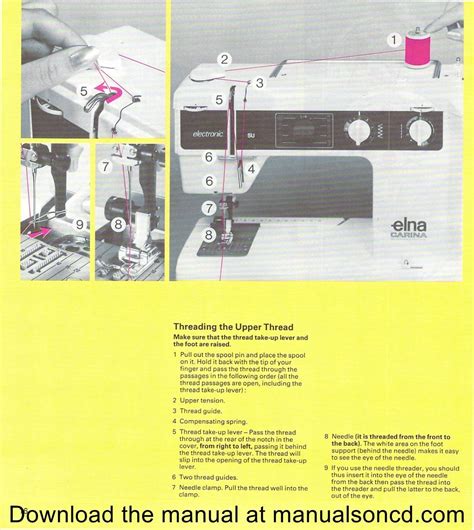 Elna Carina Sewing Machine Instruction Manual