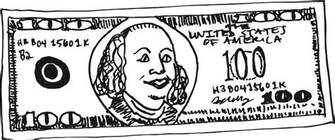 100 Dollar Bill Coloring Page 100 Dollar Bill Drawing At