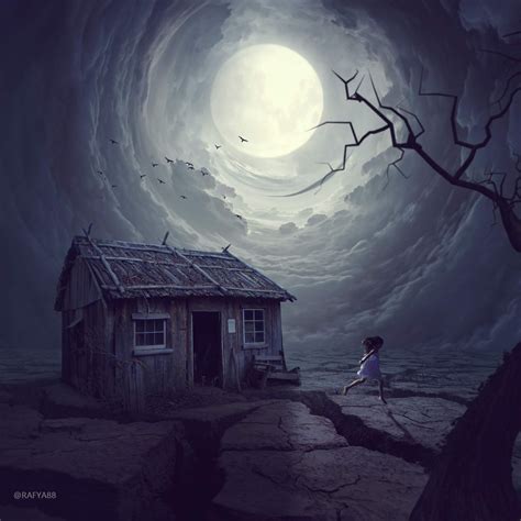 Composite Old House Photo Manipulation Photoshop Tutorial Rafy A