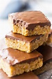 Scotcheroos: Chocolate peanut butter rice krispie treats with ...