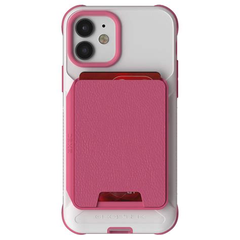 Iphone 12 Magnetic Wallet Case With Card Holder Pink Punkcase