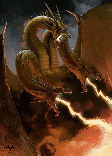 King Ghidorah Godzillakaiju Pinterest Godzilla Monsters And Dragons