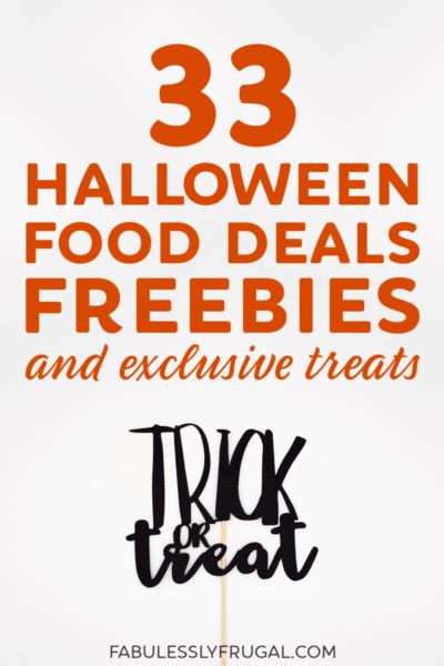 33 Halloween Food Deals And Freebies 2019 Fabulessly Frugal