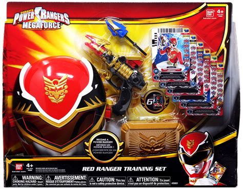 Power Rangers Megaforce Red Ranger Training Set Roleplay Toy Bandai