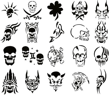 Cool Airbrush Tattoo Stencils