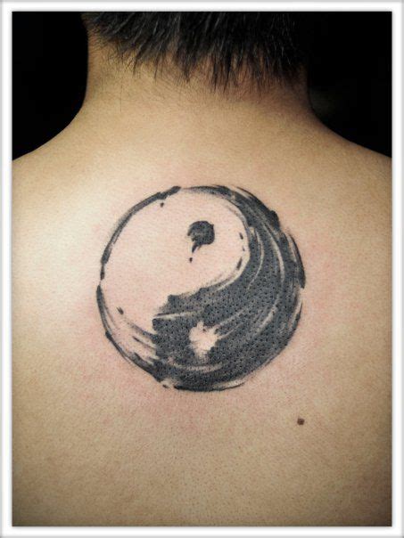 Yin Yang With Brush Strokes Done By Julian Oh Of Black Cat Studios