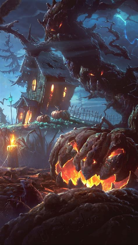 Halloween Haunted Scary Pumpkin Pumpkins Halloween Pumpkins House