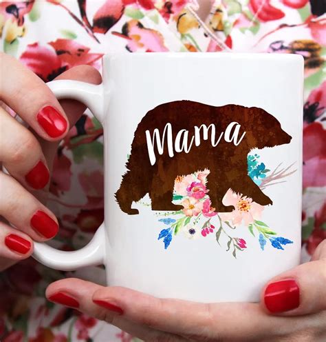 Mama Bear Coffee Mugs Mugen Home Decal Wine Whiskey Beer Ceramic Mug