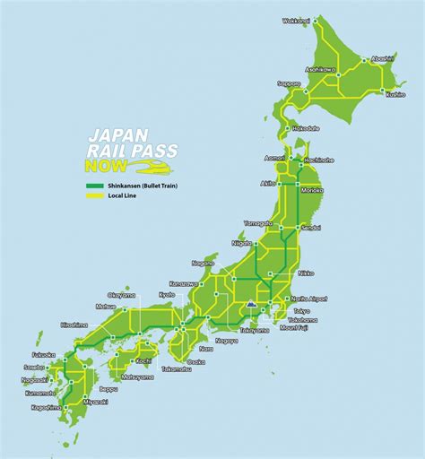 Map Information Japan Rail Pass