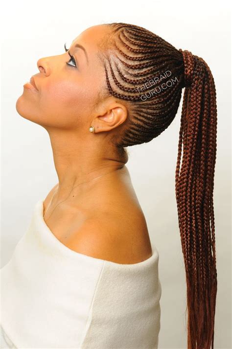 Feed In Cornrows In A Ponytail Braids By Cornrow