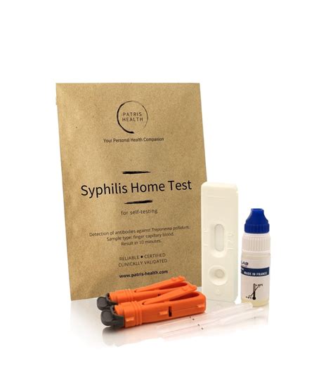 Patris Health® Syphilis Home Test Anonymous Std Self Testing