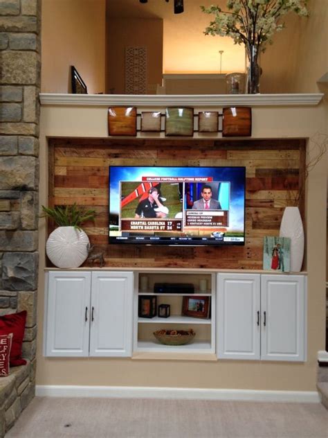 Pallet Wood Wall Tv Surround Pallets Wood Pallet Wall Wood Tiles