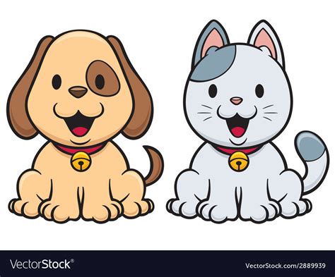 Dog And Cat Royalty Free Vector Image Vectorstock