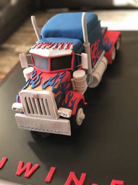 Optimus Prime Truck Cake Artofit