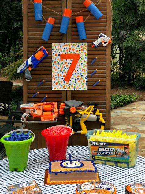 At cakeclicks.com find thousands of cakes categorized into thousands of categories. Simple Ideas for an at home Nerf Gun Birthday Party